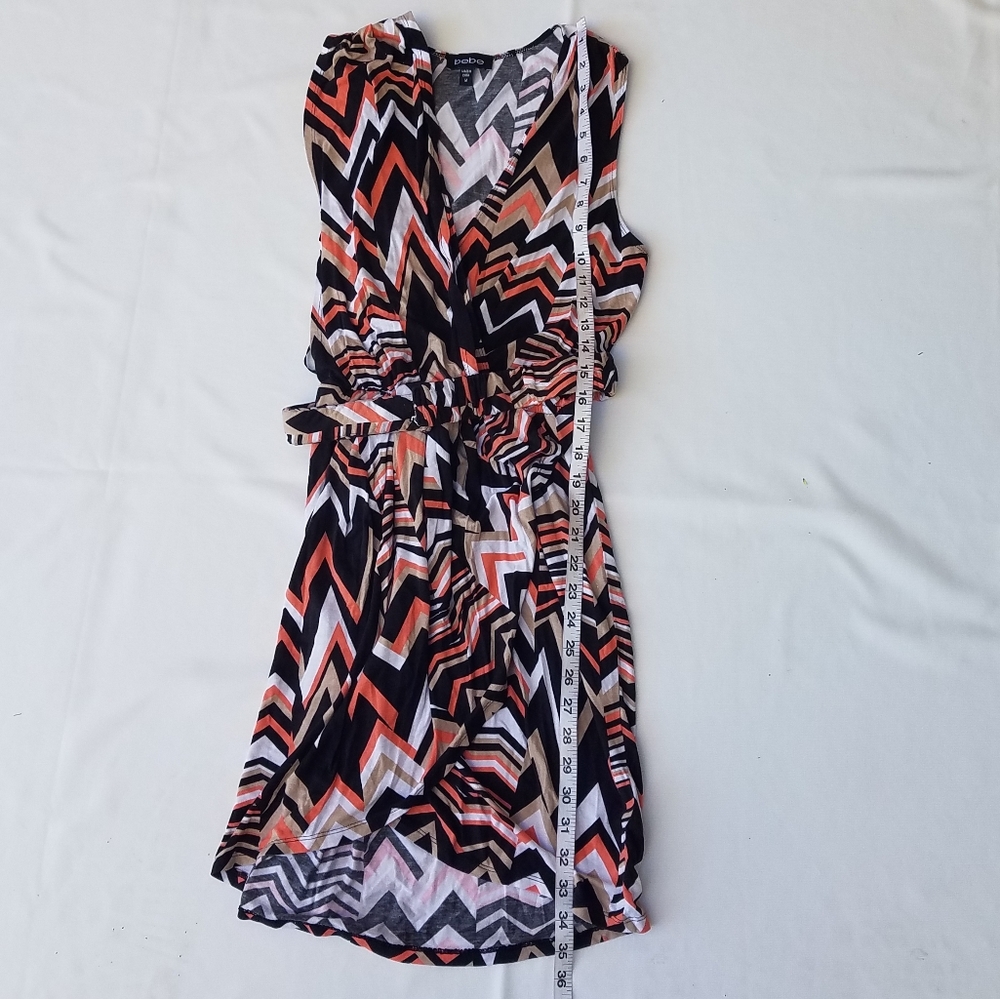 Woman's mini dress V neck - Picture 5 of 6